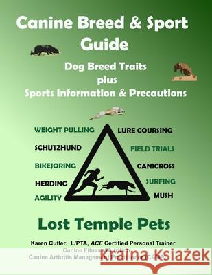 Canine Breed & Sport Guide: Dog Breed Traits plus Sports Information & Precautions Karen Cutler 9781969456169 Lost Temple Fitness, LLC