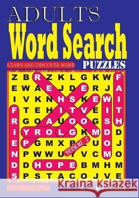 ADULTS Word Search Puzzles Kasamba, A. M. 9781973786283 Createspace Independent Publishing Platform
