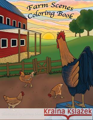 Farm Scenes Coloring Book: Country Scenes, Barns, Farm Animals For Adults To Color Sharp, Jaimey 9781974051175 Createspace Independent Publishing Platform