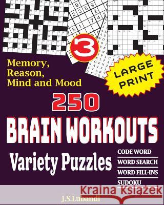 250 Brain Workouts Variety Puzzles Lubandi 9781974270293