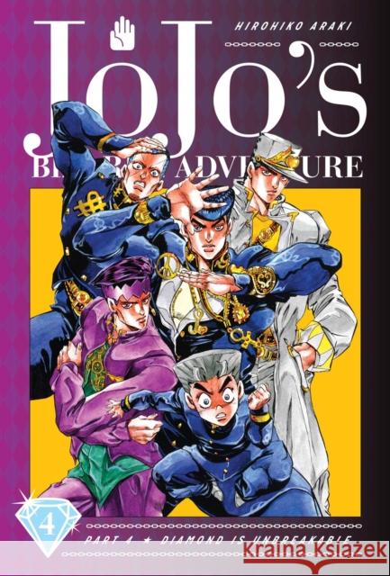 JoJo's Bizarre Adventure: Part 4--Diamond Is Unbreakable, Vol. 4 Hirohiko Araki 9781974708109 Viz Media, Subs. of Shogakukan Inc