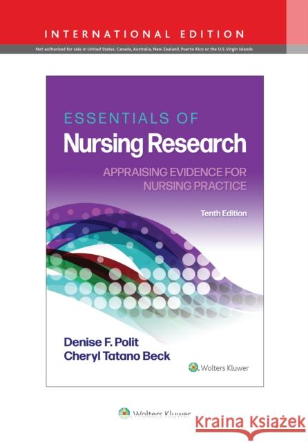 Essentials of Nursing Research Denise Polit Cheryl Beck  9781975141882