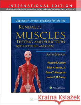 Kendall's Muscles: Testing and Function with Posture and Pain Jordan McCreary 9781975159924