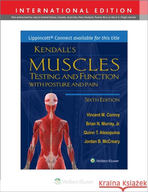 Kendall's Muscles: Testing and Function with Posture and Pain Jordan McCreary 9781975159924