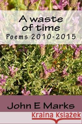 A waste of time: Poems 2010-2015 Marks, John E. 9781975619978 Createspace Independent Publishing Platform