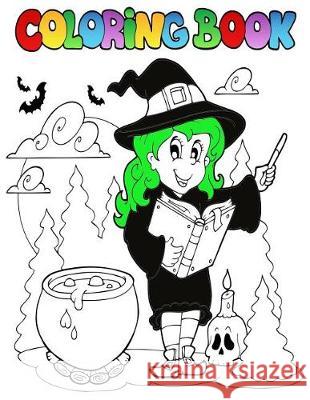 Coloring Book: Halloween Coloring Blank Journals 9781975812546
