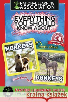Everything You Should Know About: Monkeys and Donkeys Richards, Anne 9781975826918 Createspace Independent Publishing Platform