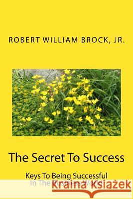 The Secret To Success: Keys To Being Successful In The Business World Brock Jr, Robert William 9781975916886