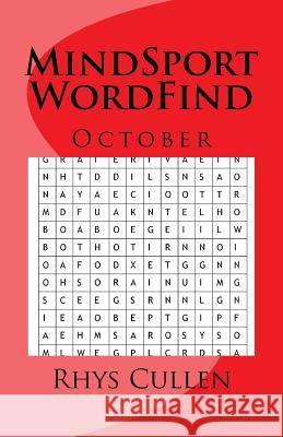 MindSport WordFind October Cullen, Rhys Michael 9781976554575