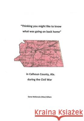Thinking You Might Like to Know What Was Going on Back Home Mac Gillam 9781977206411 Outskirts Press