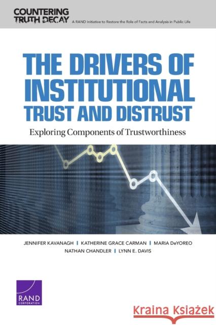 Drivers of Institutional Trust and Distrust: Exploring Components of Trustworthiness Jennifer Kavanagh Katherine Grace Carman Maria Deyoreo 9781977406118 RAND Corporation