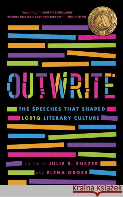 Outwrite: The Speeches That Shaped LGBTQ Literary Culture Enszer, Julie R. 9781978828032 Rutgers University Press