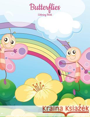 Butterflies Coloring Book 1 Nick Snels 9781979519403 Createspace Independent Publishing Platform