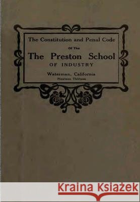 Constitution Preston School Industry 9781979755412 Createspace Independent Publishing Platform