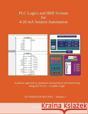 Plc Logics and Hmi Screens for 4-20 Ma Sensors Automation: A Pratical Approach to Quantities Measurement and Monitoring Using Iec 61131 - 3 Ladder Log Rosario Cirrito 9781980697152