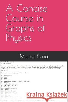 A Concise Course in Graphs of Physics Saima Korbett Manas Kalia 9781980838005 Independently Published