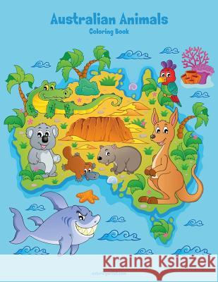 Australian Animals Coloring Book 1 Nick Snels 9781981155842 Createspace Independent Publishing Platform