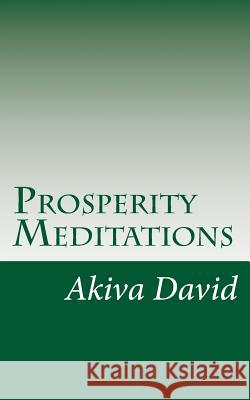 Prosperity Meditations: An Inspirational Guide to Get Rich On-Demand Akiva David 9781981161577