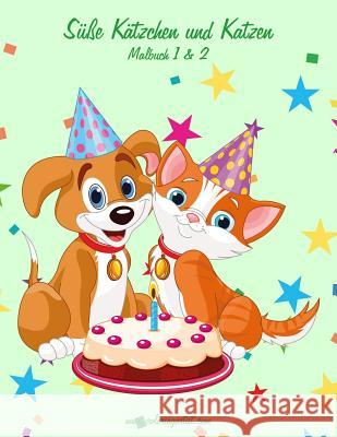 Süße Kätzchen und Katzen Malbuch 1 & 2 Nick Snels 9781981488278 Createspace Independent Publishing Platform
