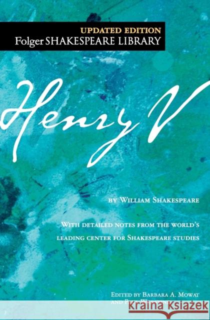 Henry V William Shakespeare Barbara a. Mowat Paul Werstine 9781982109417 Simon & Schuster