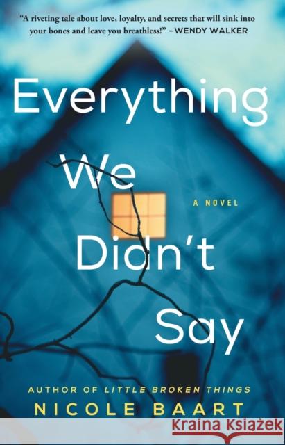 Everything We Didn't Say Nicole Baart 9781982115081 Atria Books