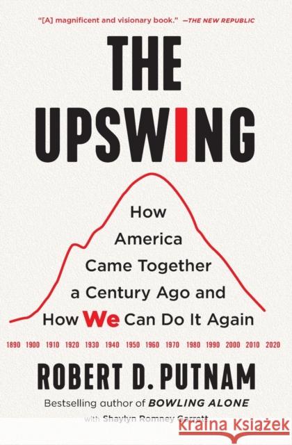 The Upswing: How America Came Together a Century Ago and How We Can Do It Again Robert D. Putnam Shaylyn Romney Garrett 9781982129156