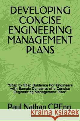 Developing Concise Engineering Management Plans: 