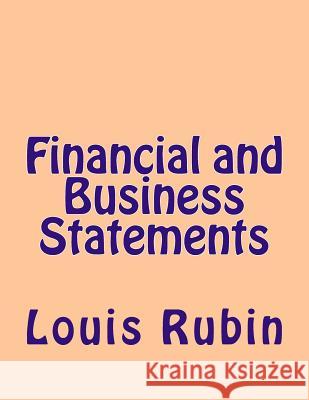 Financial and Business Statements Louis Rubin 9781984029942