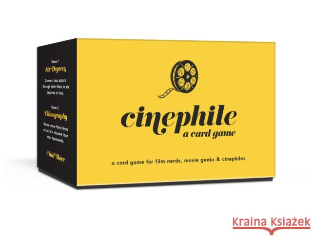 Cinephile: A Card Game Cory Everett Steve Isaacs 9781984825575 Clarkson Potter Publishers