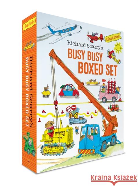 Richard Scarry's Busy Busy Boxed Set: Busy Busy Airport; Busy Busy Cars and Trucks; Busy Busy Construction Site; Busy Busy Farm Scarry, Richard 9781984894243