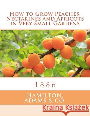 How to Grow Peaches, Nectarines and Apricots in Very Small Gardens: 1886 Adams &. Co Hamilton Roger Chambers 9781985177895 Createspace Independent Publishing Platform