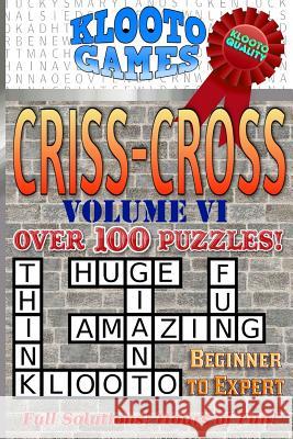 KLOOTO Games CrissCross Volume VI Klooto Games 9781985324299