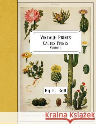 Vintage Prints: Cactus Prints E. Bell 9781986191944 Createspace Independent Publishing Platform