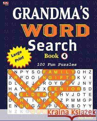 Grandma's Word Search Book 4 Jaja Books 9781986477741 Createspace Independent Publishing Platform