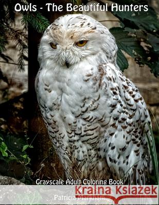 Owls - The Beautiful Hunters: Grayscale Adult Coloring Book Patricia Markham 9781986675611 Createspace Independent Publishing Platform