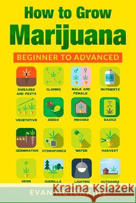 How to Grow Marijuana: Beginners to Advanced -Growing Medicinal Cannabis Indoors for Medicinal Use Evan Hutchkins 9781986839112 Createspace Independent Publishing Platform