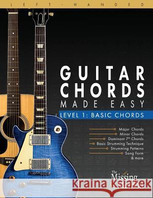 Left-Handed Guitar Chords Made Easy, Level 1: Basic Guitar Chords Christian J Triola 9781987730715 Createspace Independent Publishing Platform