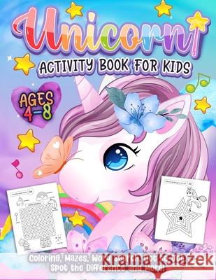 Unicorn Activity Book Hall, Harper 9781989543306 Happy Harper