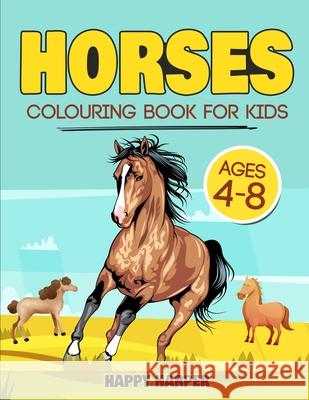 Horses Colouring Book Harper Hall 9781989543689 Cbab Press