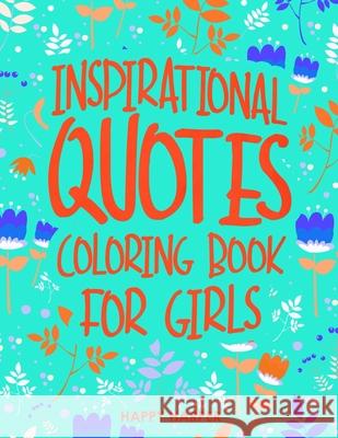 Quotes Coloring Book Hall, Harper 9781989543726 Happy Harper