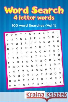 Word Search 4 letter Words: 100 Word Searches Acr Publishing 9781989552070
