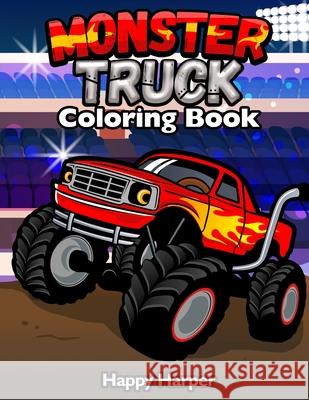 Monster Truck Coloring Harper Hall 9781989968123 Cbab Press