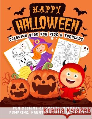 Halloween Coloring Book Hall, Harper 9781989968444 Happy Harper