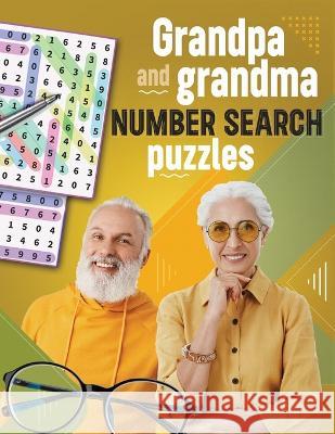 Grandpa and Grandma Number Search Puzzles Colouring Drake   9781998811335 Drakeway Publishing