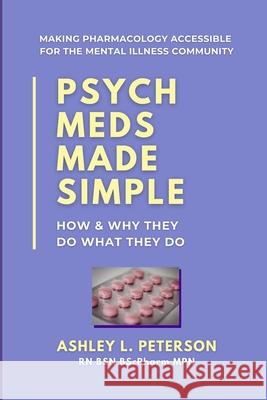 Psych Meds Made Simple: How & Why They Do What They Do Ashley L. Peterson 9781999000806 Mental Health @ Home Books