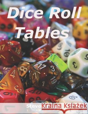 Dice Roll Tables Steven Finlay 9781999325398