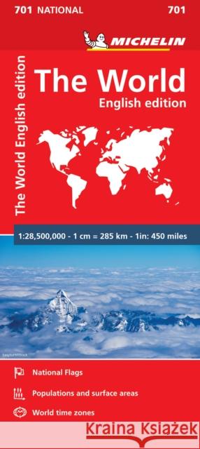 The World - Michelin National Map 701: Map  9782067170360 Michelin Travel Publications
