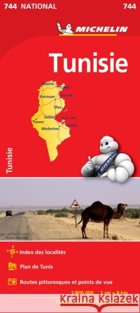 Tunisia - Michelin National Map 744: Map  9782067172357 Michelin Editions des Voyages