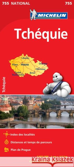 Czechia - Michelin National Map 755: Map Michelin 9782067172937