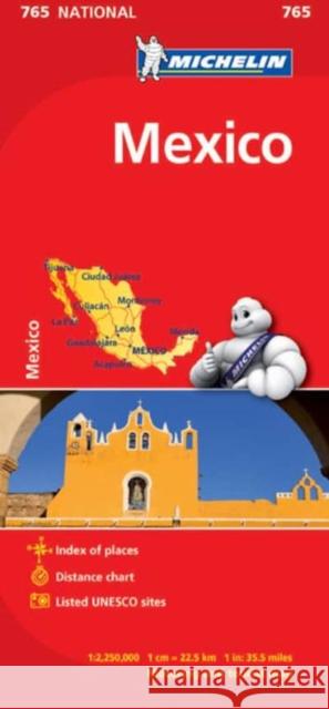 Mexico - Michelin National Map 765 Michelin 9782067173552 Michelin Editions des Voyages
